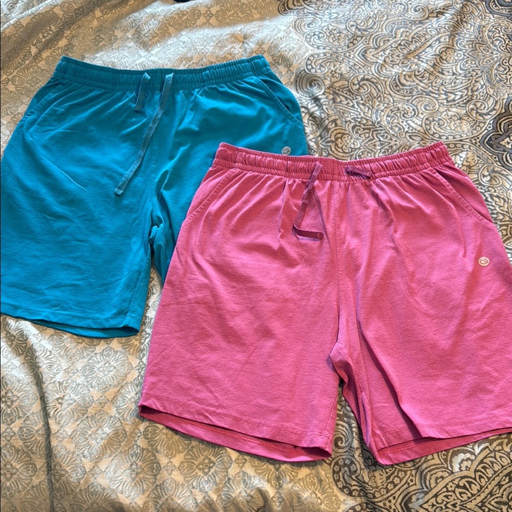Blue and Pink Shorts